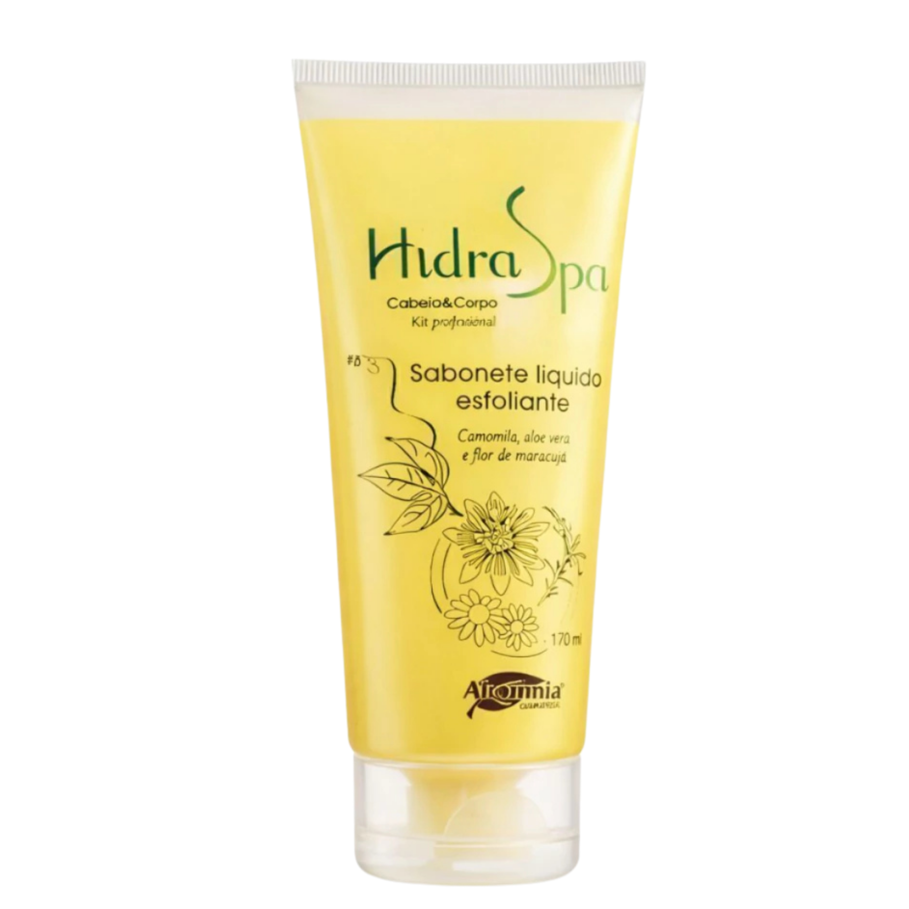 SABONETE LIQUIDO ESFOLIANTE HIDRA SPA CAMM E FLOR DE MARACUJA 17OML, ALECRIML ALQUIMIA COSMETICOS