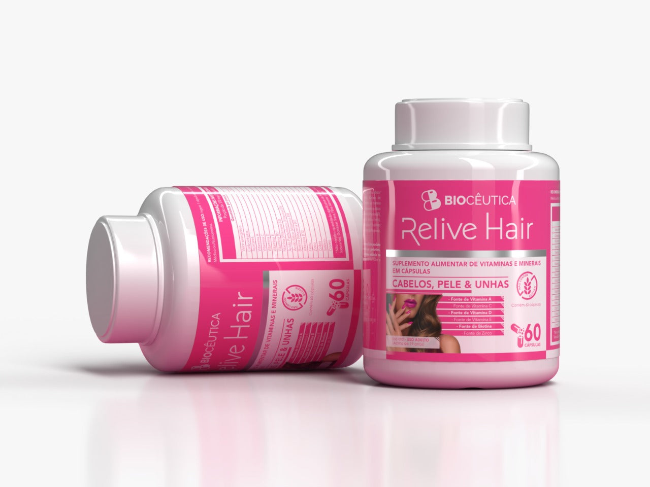 RELIVE HAIR SUPLEMENTO ALIMENTAR (60 CAPSULAS) BIOCEUTICA