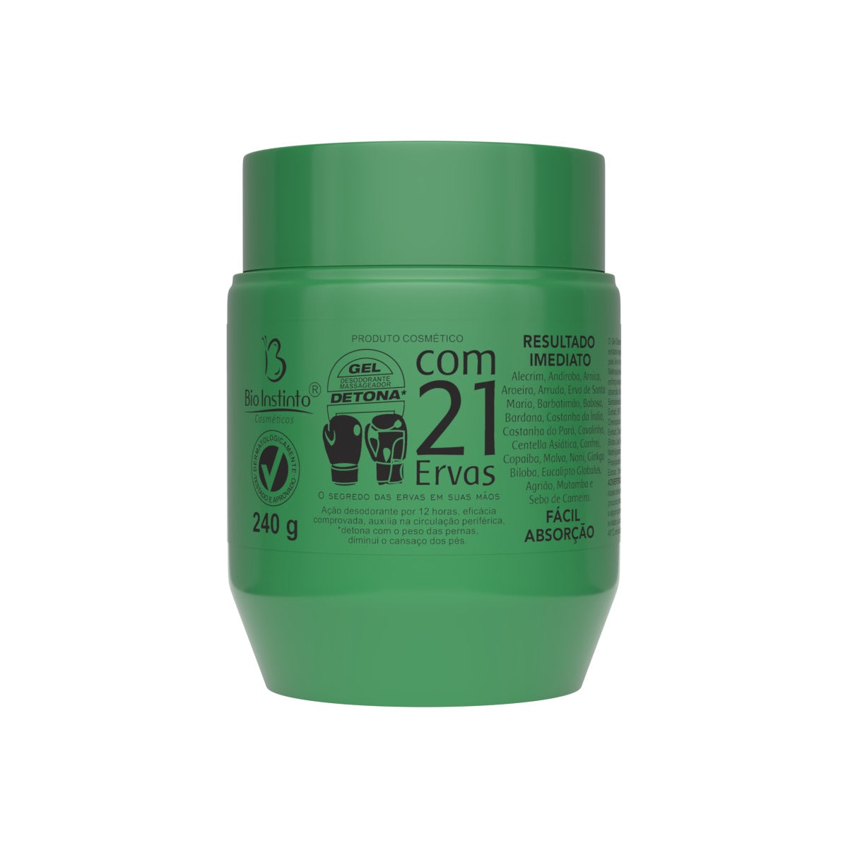 GEL DES. MAS. DETONA COM 21 ERVAS 240G BIO INSTINTO