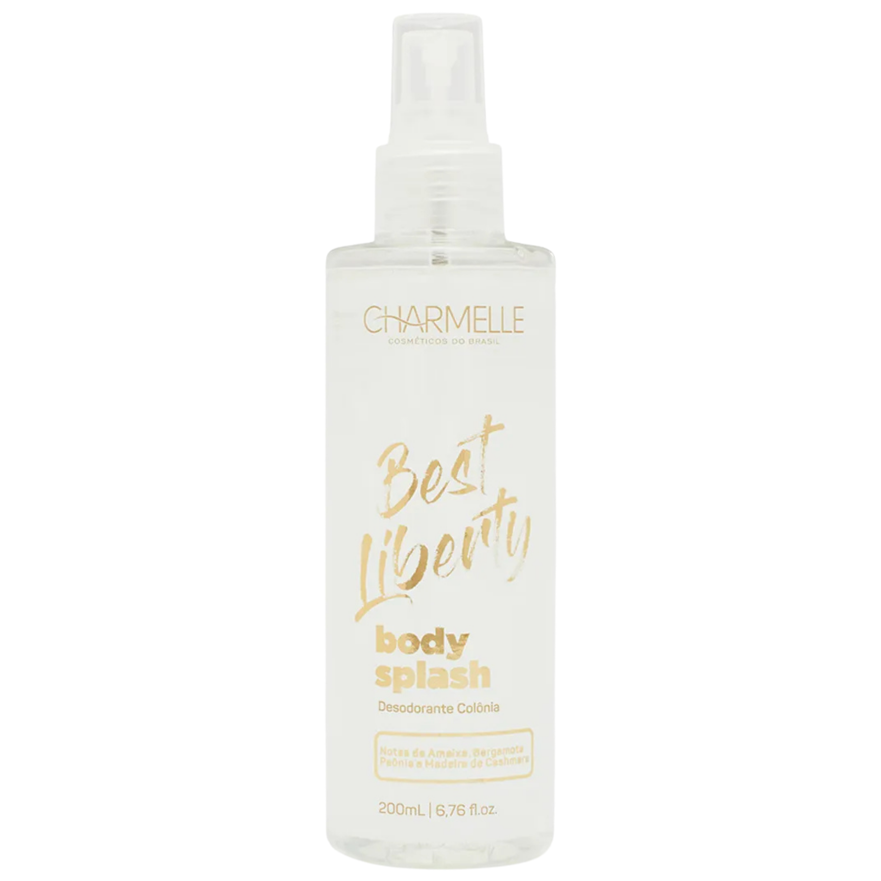 BODY SPLASH DESOD. COL. BEST LIBERTY   200mL CHARMELLE COSMET. DO BRASIL