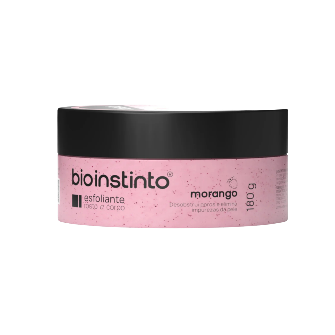 ESFOLIANTE ROSTO E CORPO MORANGO BIO INSTINTO 180 G