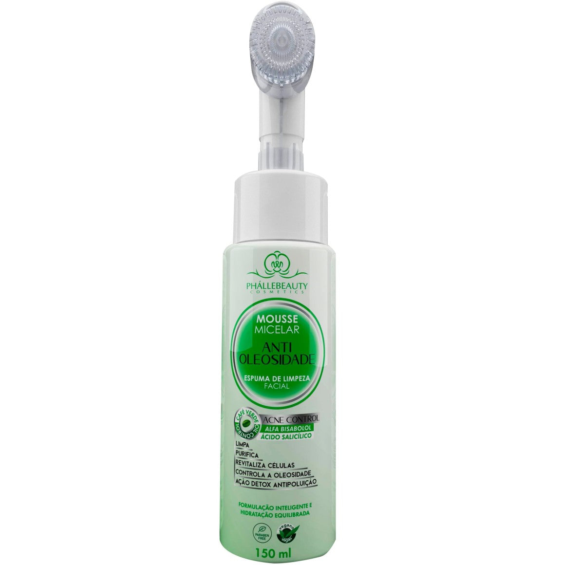 MOUSSE MICELAR ANTI OLEOSIDADE 150ML PHALLEBEAUTY
