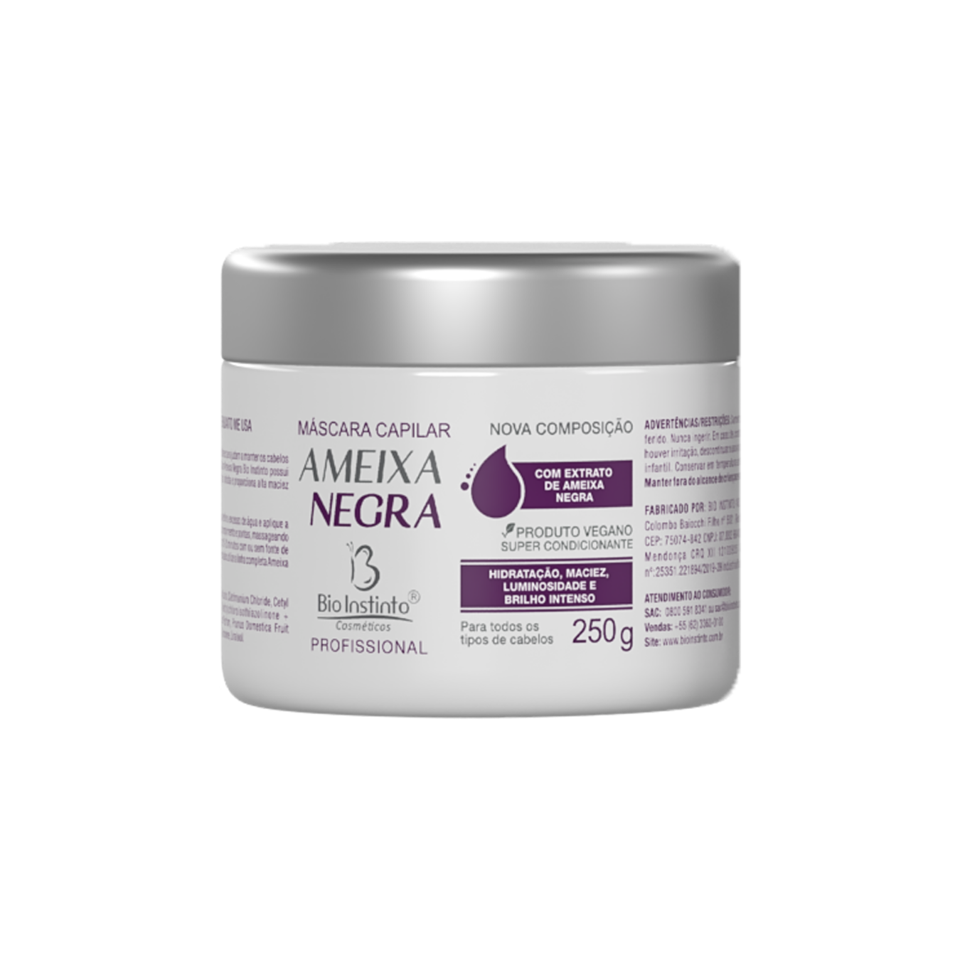 MASC. CAPILAR AMEIXA NEGRA BIO INSTINTO 250G