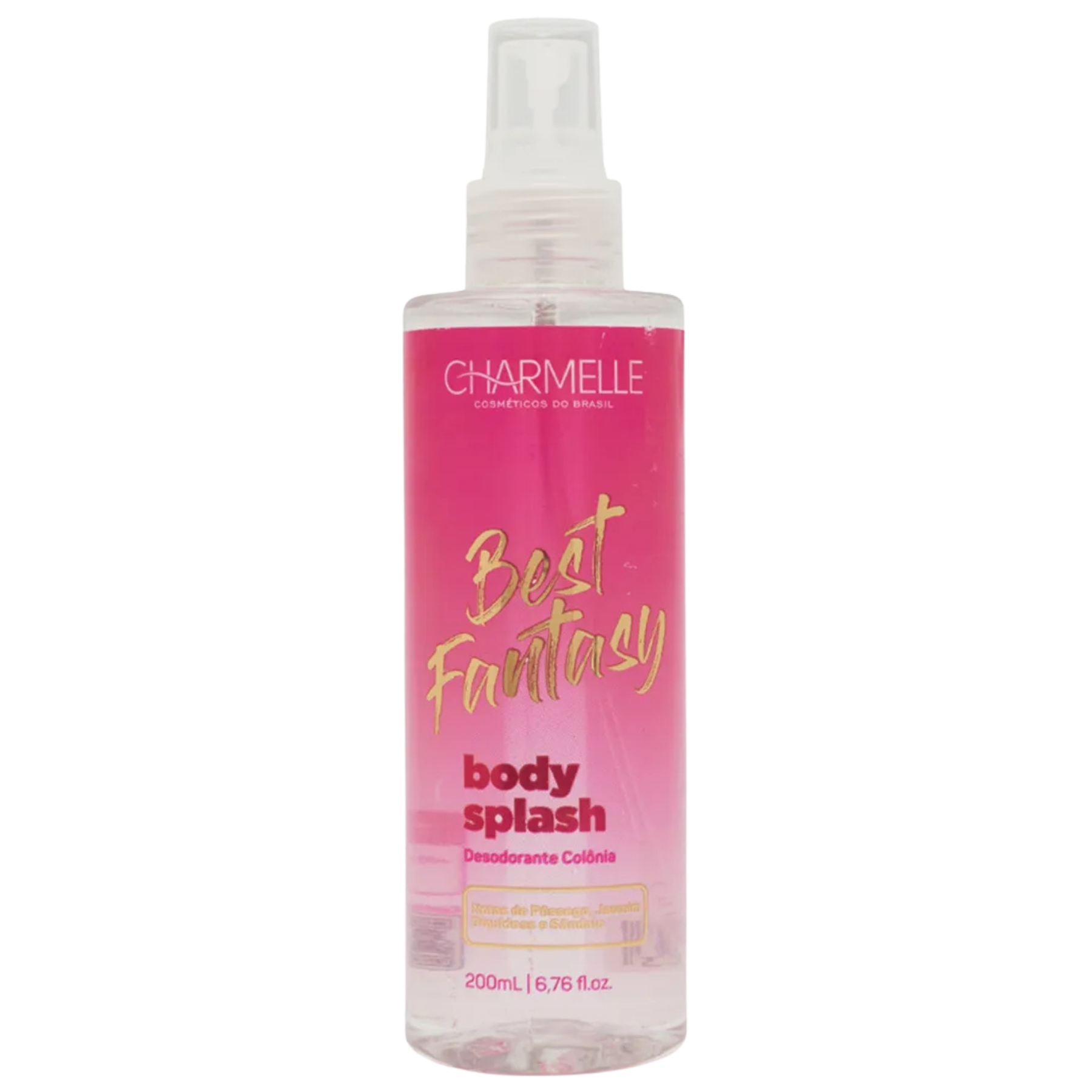 BODY SPLASH DESOD. COL. BEST FANTASY  200mL CHARMELLE COSMET. DO BRASIL