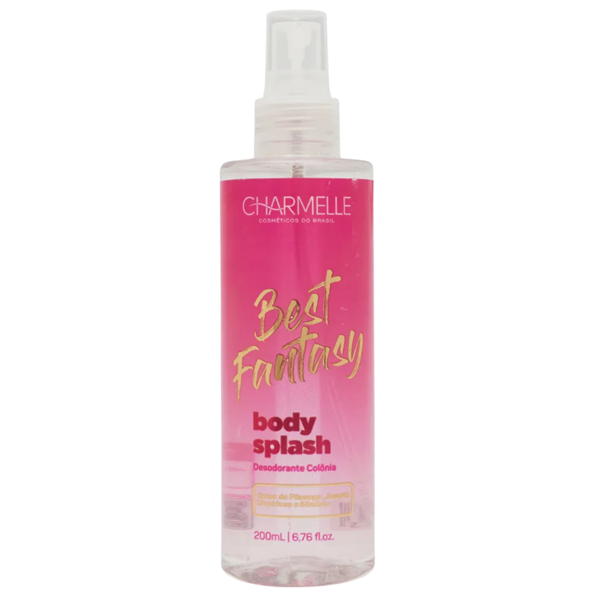 BODY SPLASH DESOD. COL. BEST FANTASY  200mL CHARMELLE COSMET. DO BRASIL