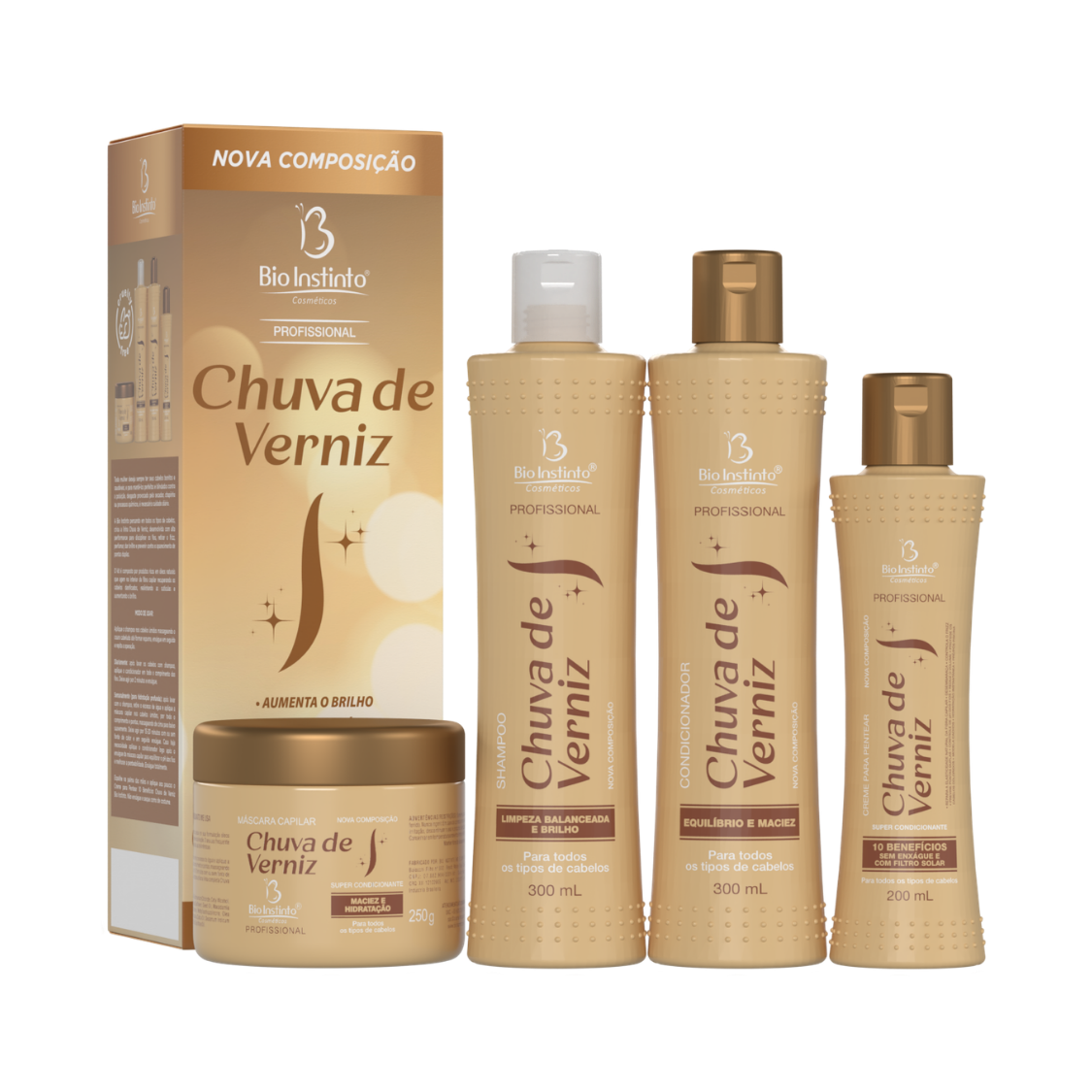 KIT CAPILAR CHUVA DE VERNIZ BIO INSTINTO