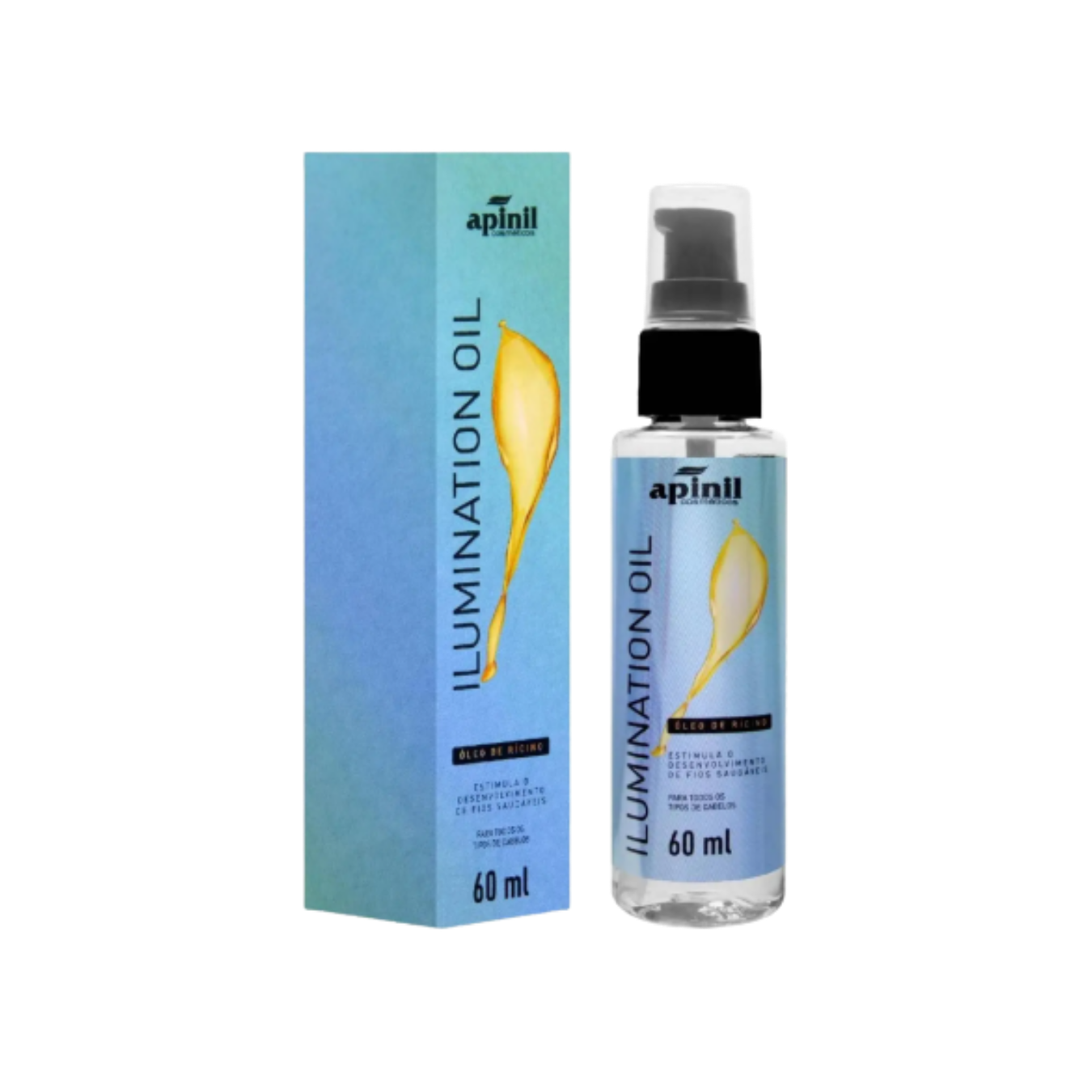 ILUMINATION OIL 60ML - ÓLEO DE RÍCINO APINIL