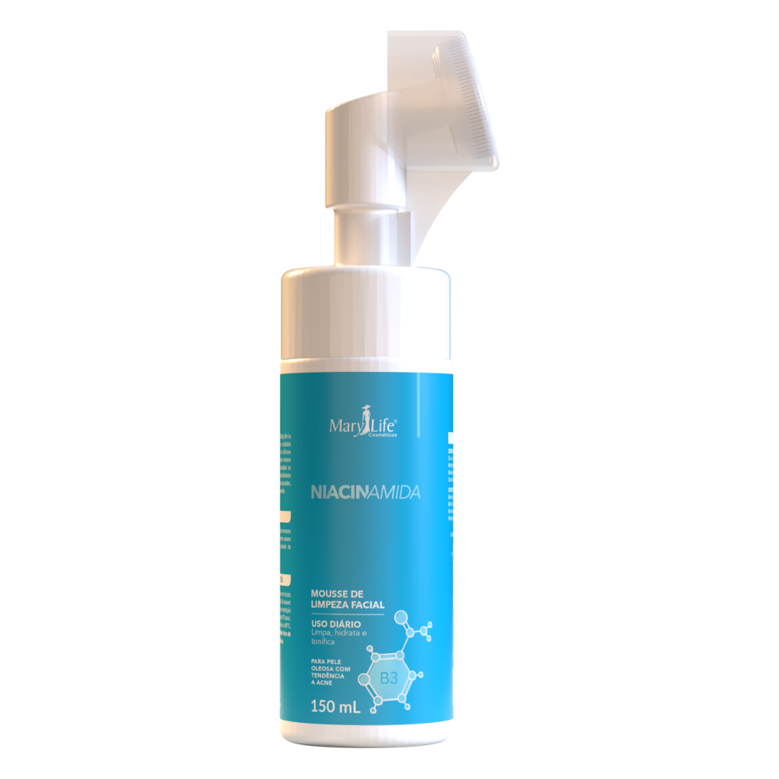 NIACINAMIDA MOUSSE DE LIMPEZA FACIAL MARY LIFE 150 ML