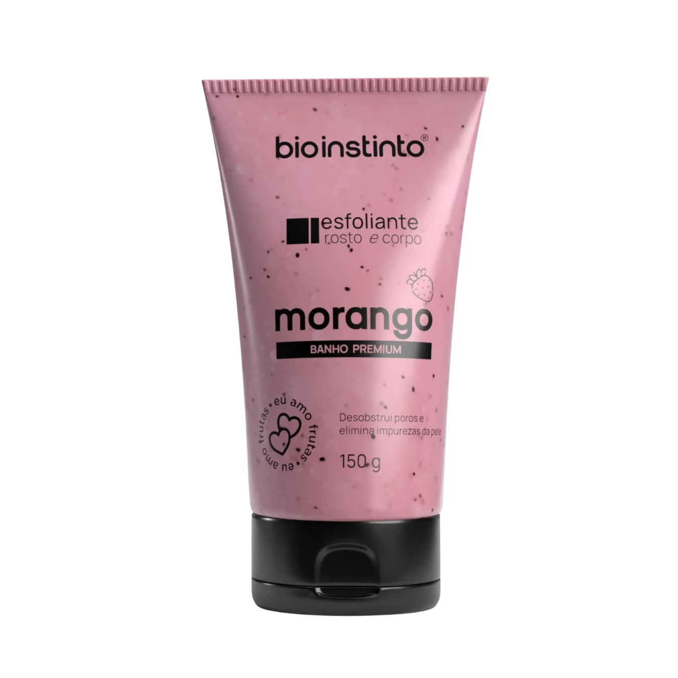 ESFOLIANTE ROSTO E CORPO MORANGO BIO INSTINTO 150 G