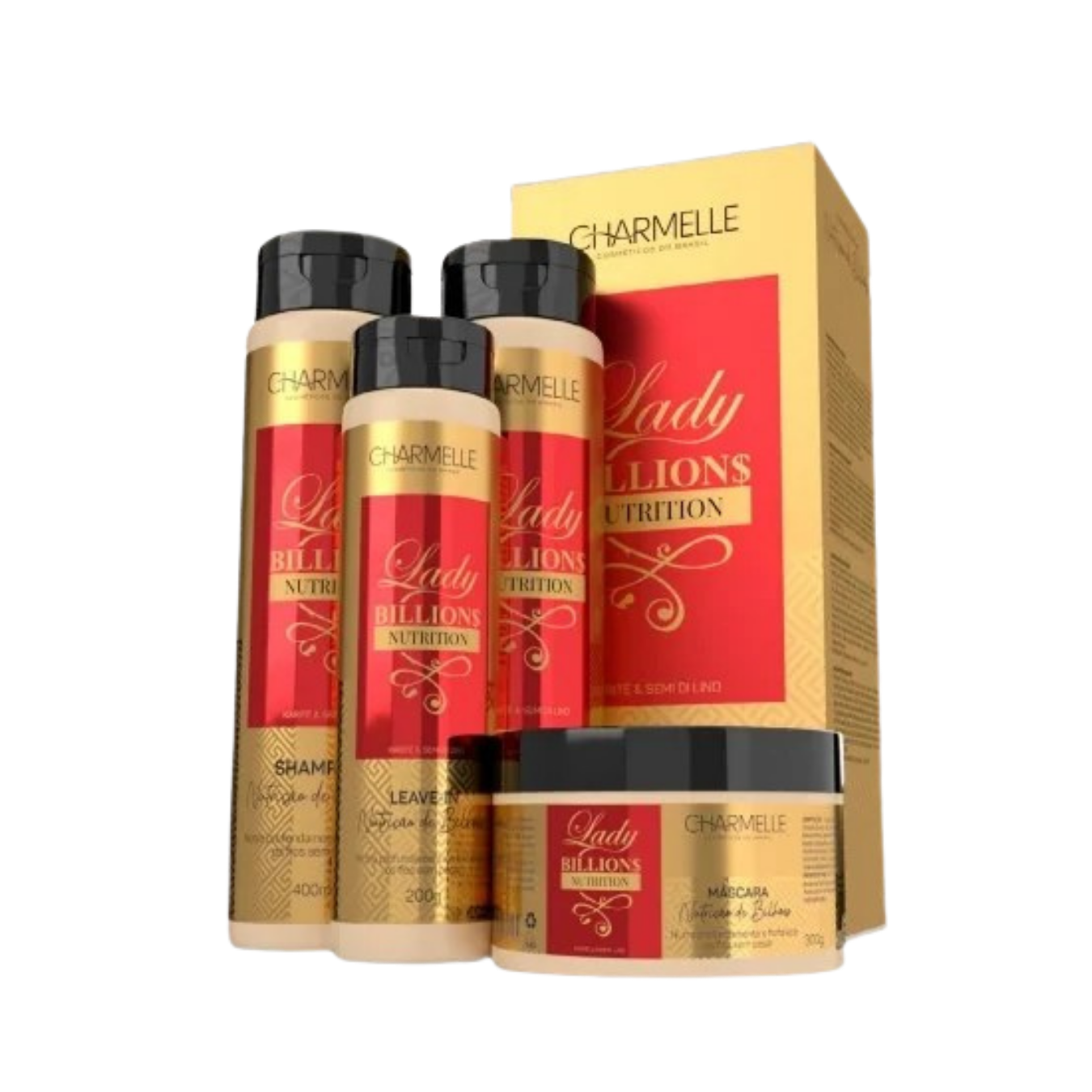 KIT LADY BILLIONS NUTRIT. CHARMELLE COSM. DO BRASIL