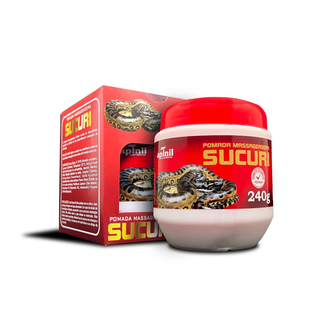 POMADA MASSAGEADORA SUCURI 240 G APINIL