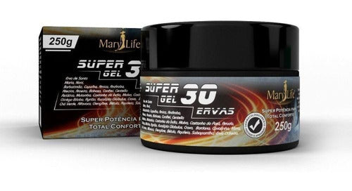 SUPER GEL DESODORANTE MASSAGEADOR 30 ERVAS 250G MARY LIFE