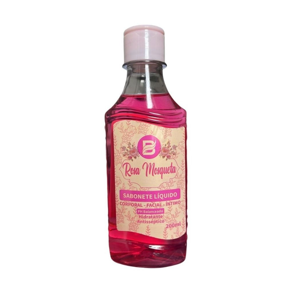 SABONETE ROSA MOSQUETA LIQUIDO 200ML BARUC COSMÉTICOS