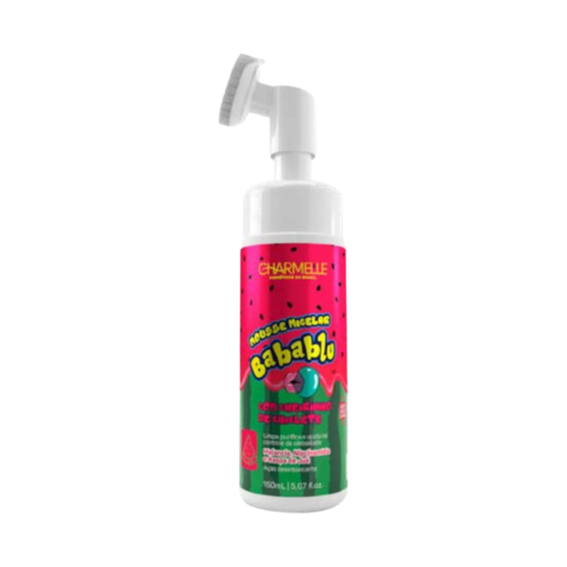 MOUSSE MICELAR BABABLU MELANCIA 150ML CHARMELLE COSMETICOS DO BRASIL