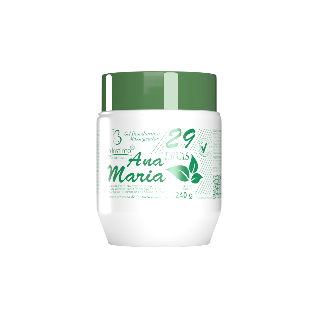 GEL DESODORANTE MASSAGEADOR ANA MARIA 29 ERVAS BIO INSTINTO 240G