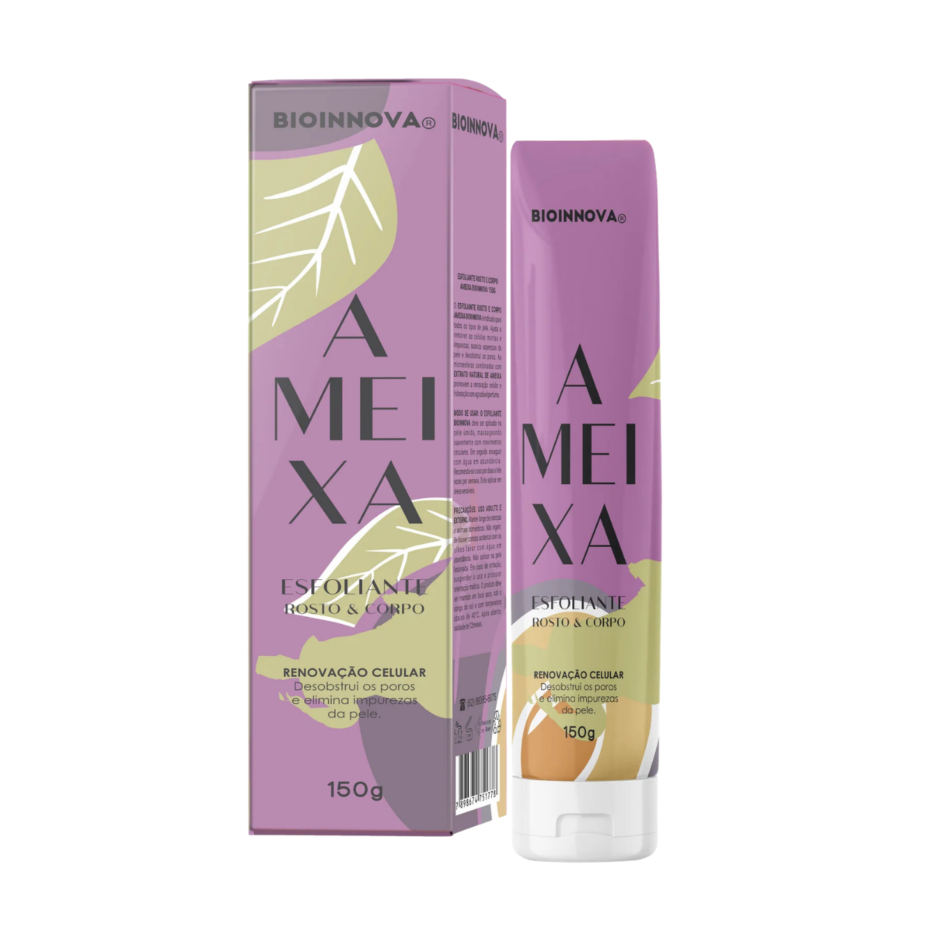 ESFOLIANTE ROSTO E CORPO AMEIXA 150G BIOINNOVA