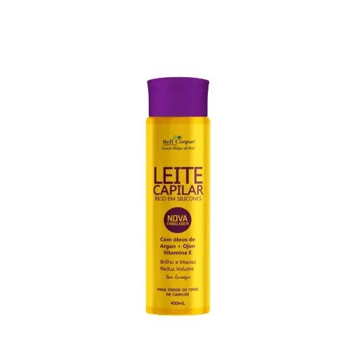 LEITE SILICONIZADO C/ OLEO ARGAN 400G BELL CORPUS