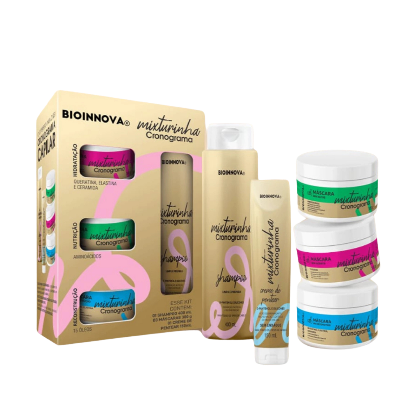 KIT CAPILAR CRONO MIXTURINHA 5 ITENS BIOINNOVA