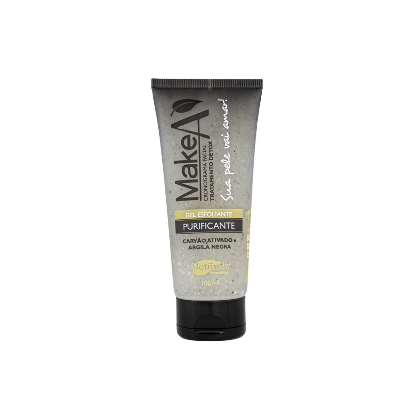 GEL ESFOLIANTE CARVAO ATIVADO ARGILA NEGRA MAKE A ALQUIMIA