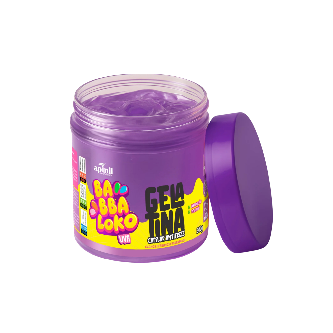 GELATINA CAPILAR BABBALOKO UVA - 500G APINIL