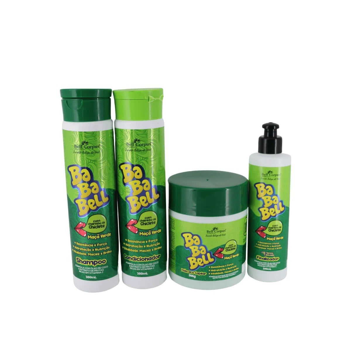 KIT CAP BABABELL MACA VERDE 4X1 BELL CORPUS
