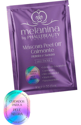 MASCARA PEEL OFF CALMANTE MELANINA 10G SACHE PHALLEBEAUTY