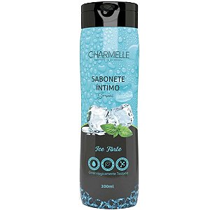 SABONETE INTIMO SENSUAL ICE FORTE 200ML CHARMELLE COSMETICOS DO BRASIL